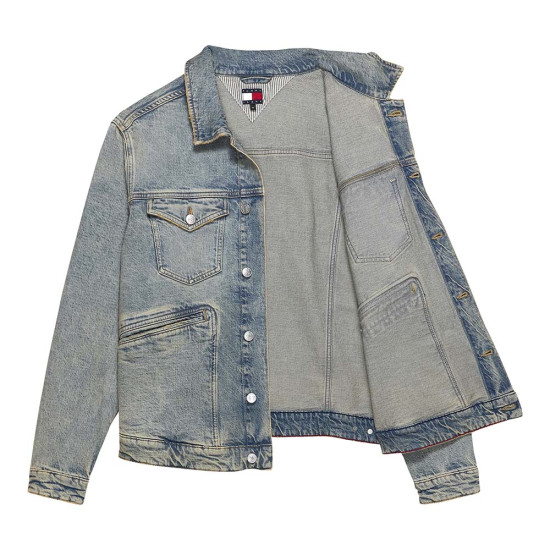 Tommy Hilfiger Ανδρικό jacket Isaac Distressed Relaxed Trucker Jacket
